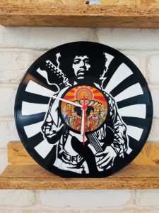שעון תקליט מעוצב Jimi Hendrix