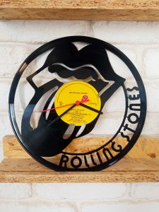 שעון תקליט מעוצב Rolling Stones
